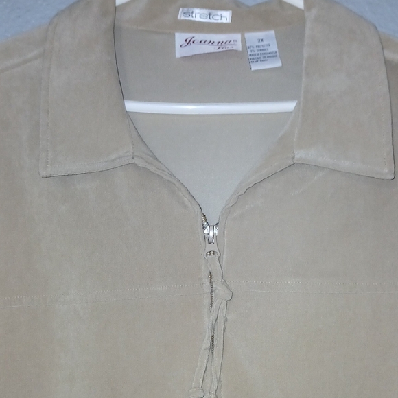 Joanna Plus Zip-Up Jacket And Pant Set - Picture 3 of 12